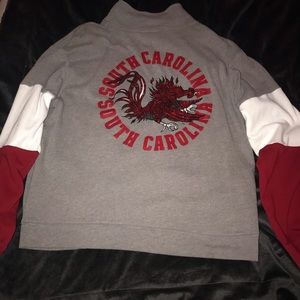 vs PINK gamecock 1/4 zip